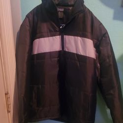 Black Nylon Jacket /coat...Size Med/ Large ADULT..BRAND NEW!