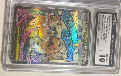 Pokemon Dragonite Mega Attack Rare gem mint 10