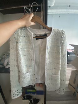 Leather and tweed Barbara Bui Jacket - size 6/8