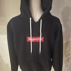 Supreme Black Hoodie - Large