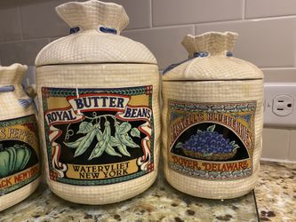 H & HD Ceramic Containers Full Set of 5