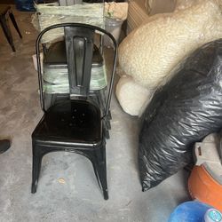 Black Metal Bistro Chairs 