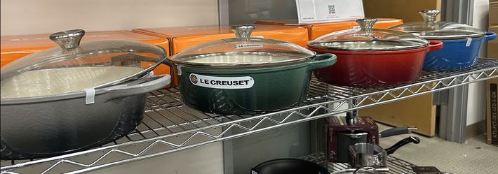 Le Creuset Signature Cassadou 3.75 Qt Cast Iron Dutch Oven Sauté Pan w/ Glass Lid