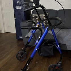 Elenker All-Terrain Rollator Walker with Seat and Storage