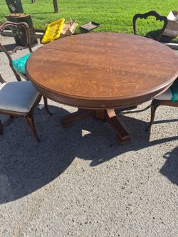 Dining table and chairs