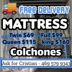 New Mattresses  Twin mattress Full mattress Queen mattress  King mattress  Colchones nuevos  Beds 