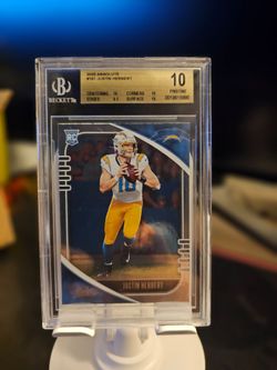 2020 Absolute Justin Herbert RC #167 BGS 10 PRISTINE Rookie - Triple 10s - CHARGERS