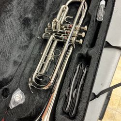 Nice Silver Trumpet with New Mouthpiece and Valve Oil $180 Firm