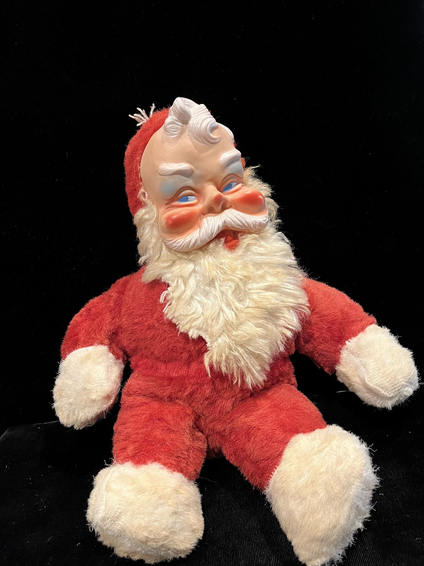 1950’s Plush Santa Claus Doll, Very Good Condition Toy , 