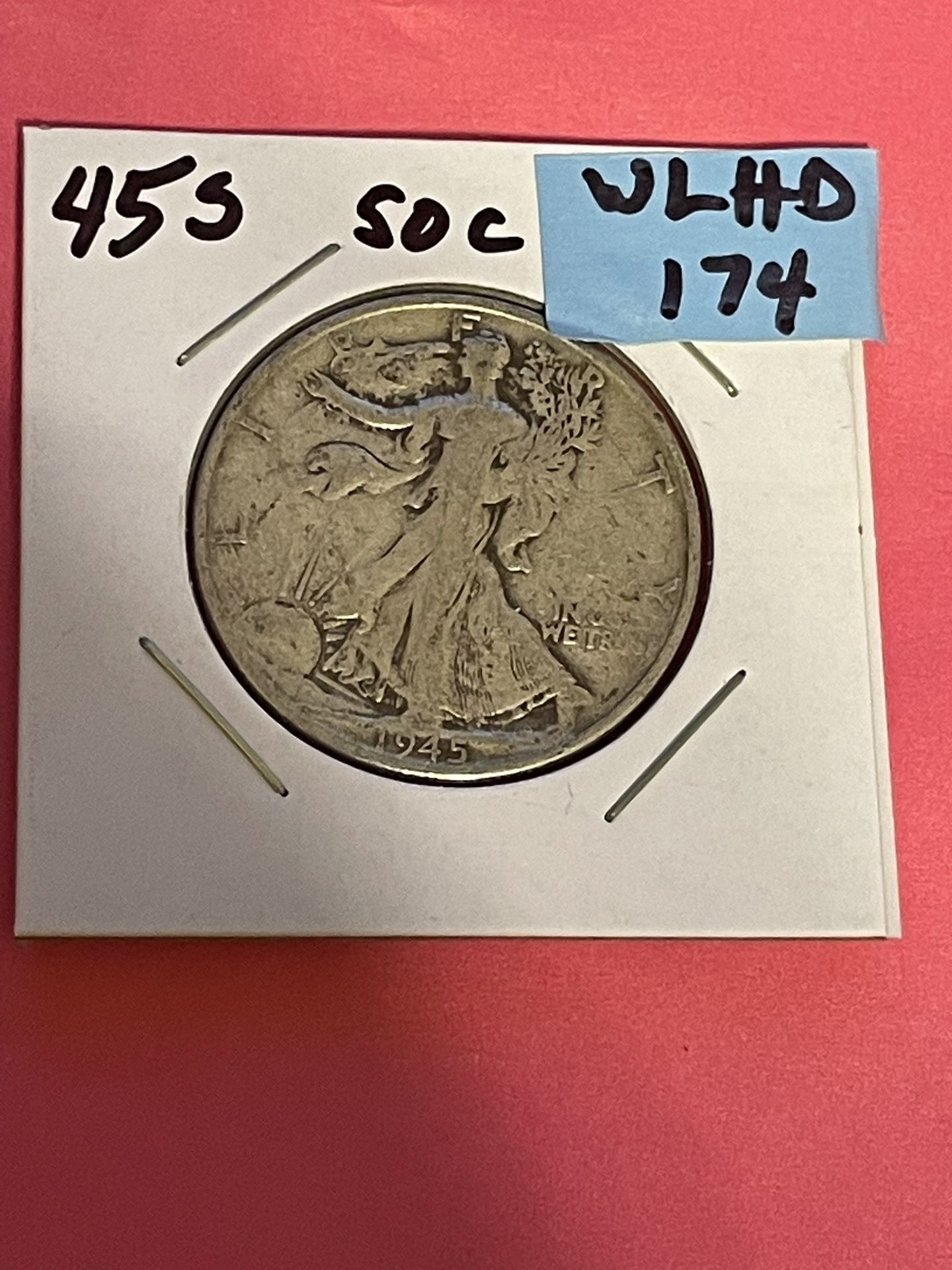 1945-S Walking Liberty Half Dollar