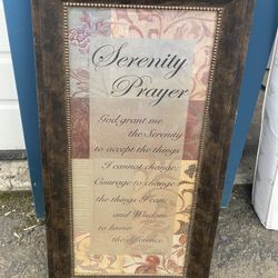Serenity Prayer Wall Decor