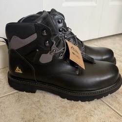 Ace Work Boots Steel Toe Black Wide Men’s Size 13