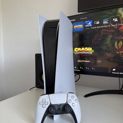 PS5 Digital 1TB with controller