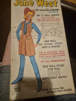 Jane West -movable COWGIRL by MARX