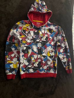 Popeye All-Over Print Hoodie Medium