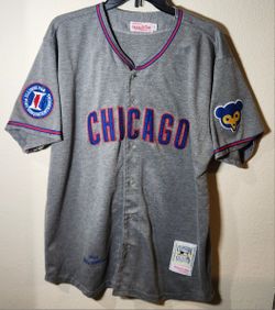 CHICAGO CUBS BILLY WILLIAMS #24 MITCHELL & NESS GRAY ROAD MLB 1968 JERSEY SZ 50