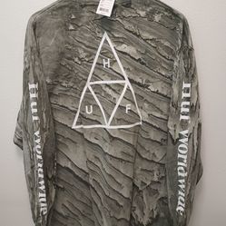 New Huf Camouflage long sleeve retail $45, sale $25