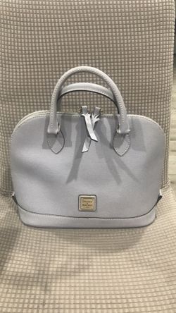 Dooney & Bourke Light Grey Saffiano Leather Handbag