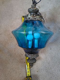 Blue Swag ceiling Pendant light