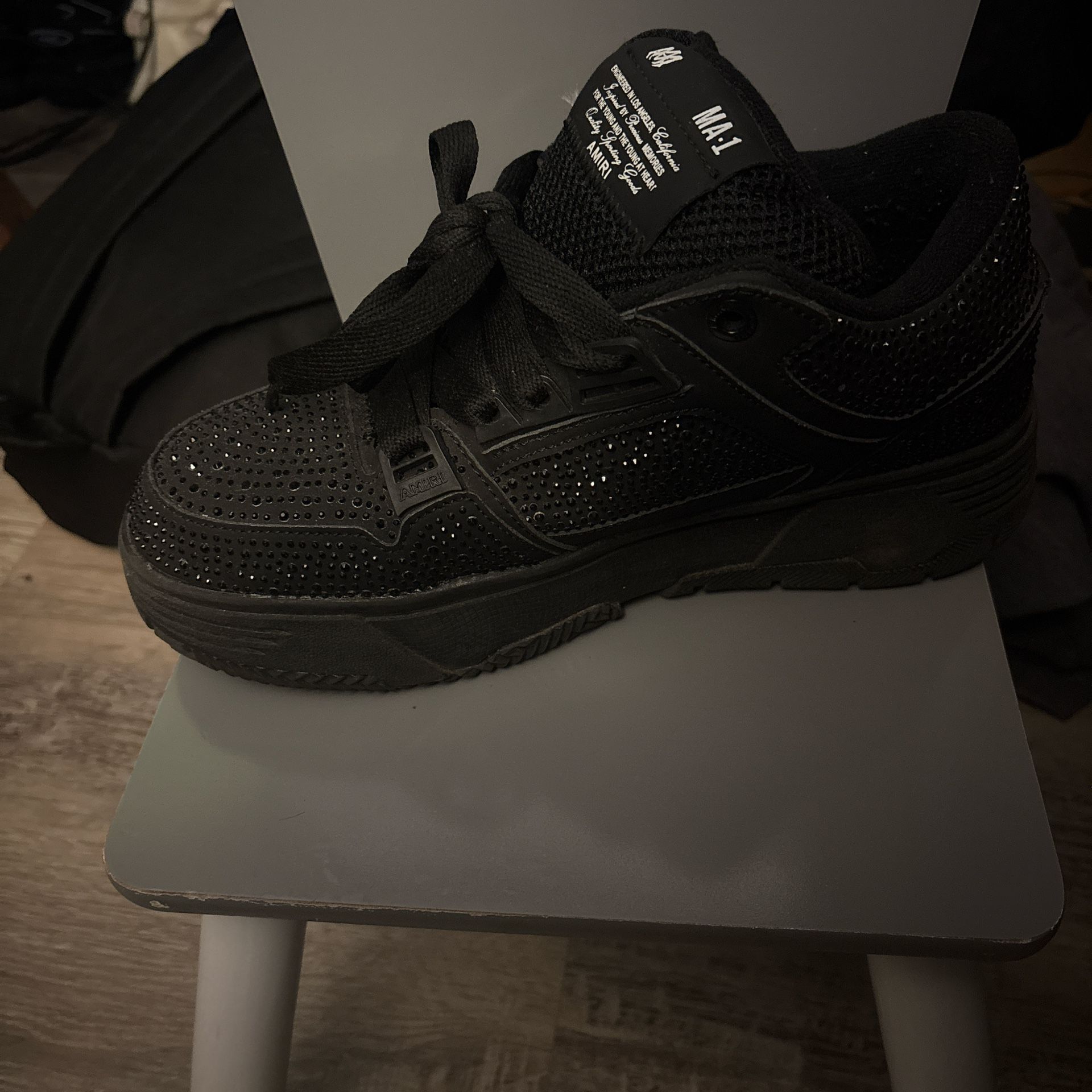 Amari Ma-1 Black Rhinestones