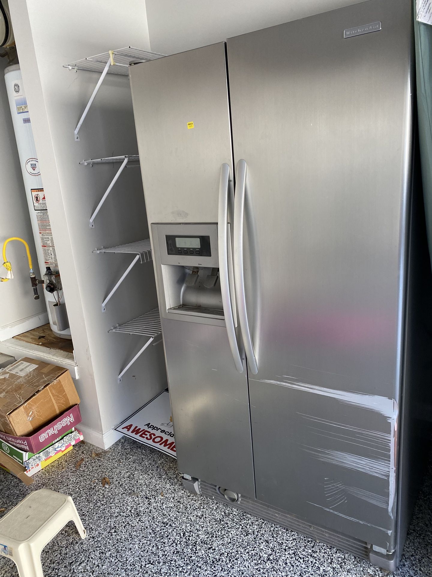 kitchenaid stainless refrigerator 36 inch Great Working Condition