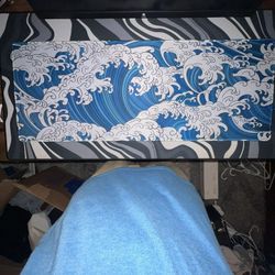 Mouse Pad With Ocean Wave Design