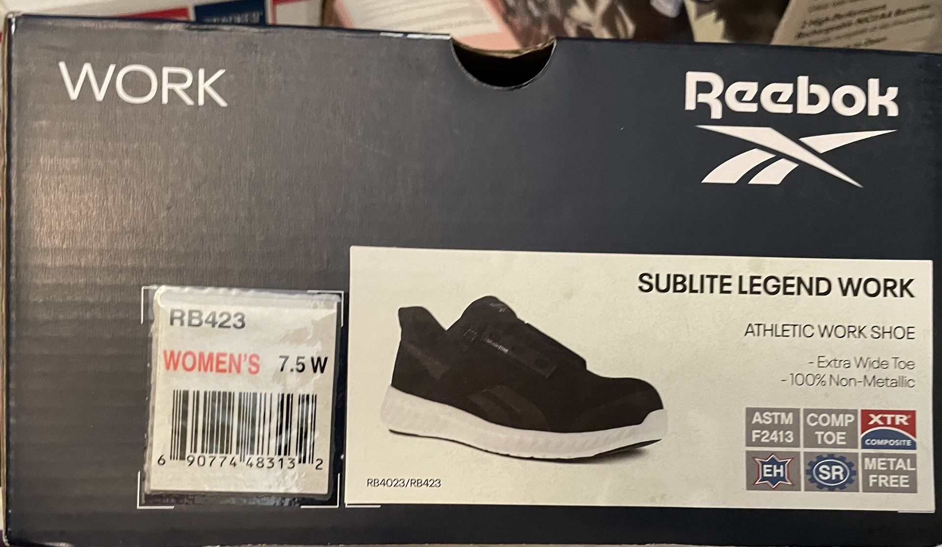 New Reebok Sublite Safety Toe Shoes Women’s 7.5 Wide