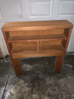 Twin Bed Wood Head Board Night Stand