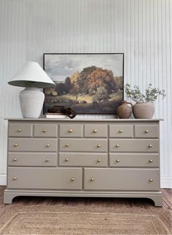 Solid wood dresser