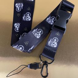 San Judas Or La Santa Muerte Keychain Lanyard 