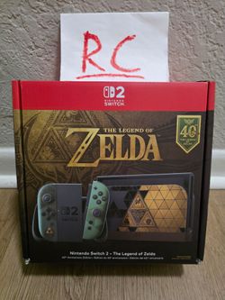 Nintendo Switch 2 The Legend of Zelda 40th Anniversary Edition Console System