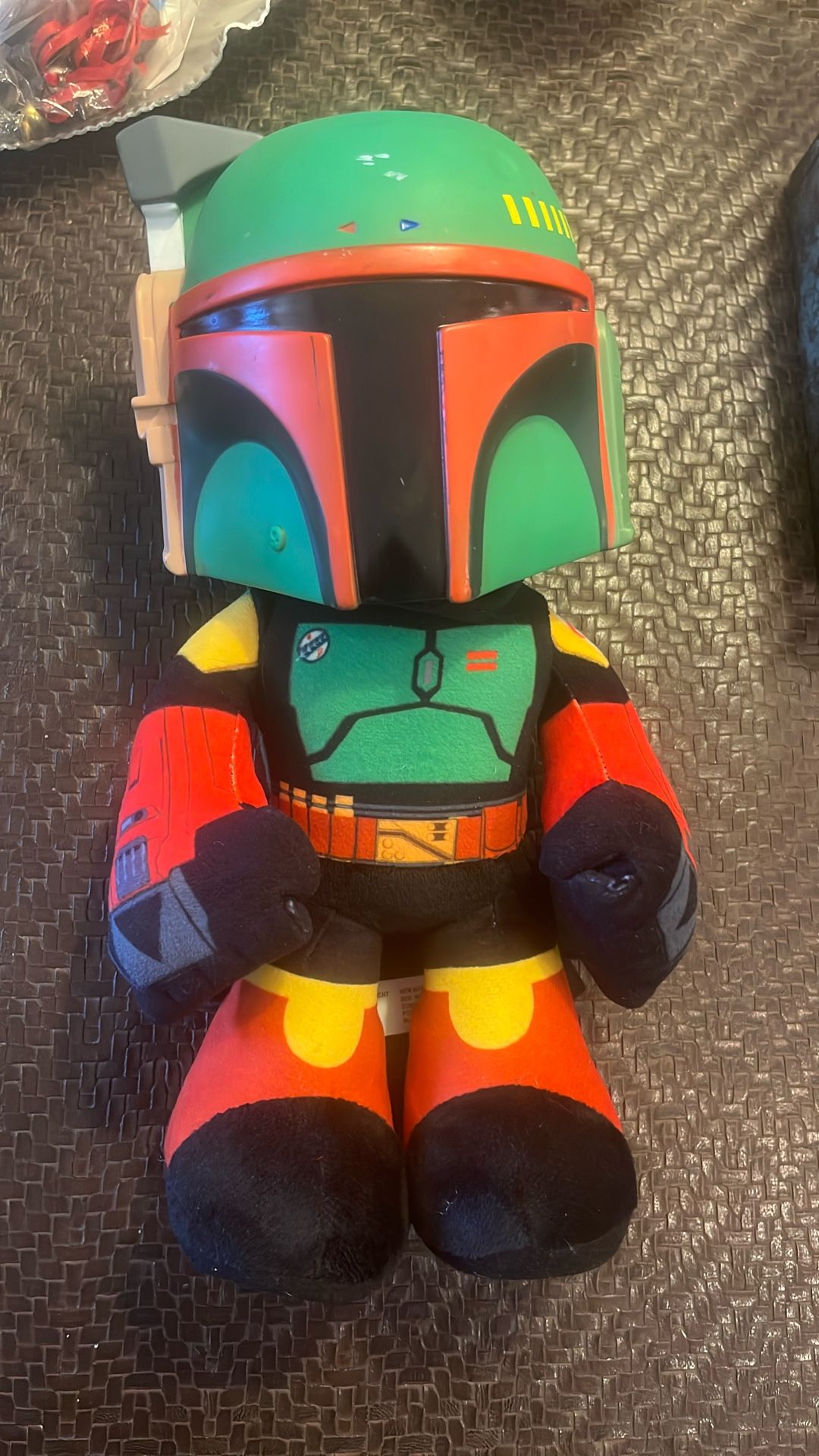 Star Wars Mattel The Book of Boba Fett Plush Plastic Helmet Disney Plus 12”