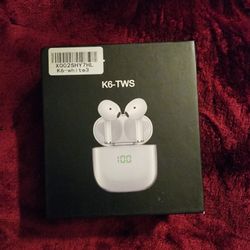TWS K6 Universal Wireless Headphone Earbuds - Charging Case with LED Indicator - USB-C Rapid Charging Case