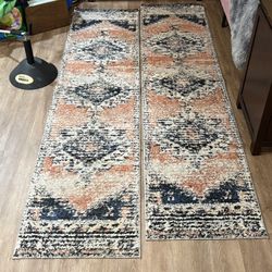 Two Hallway/Area Rugs 