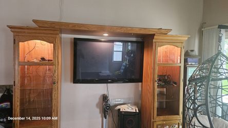 Oak Wood Entertainment Center - Free!