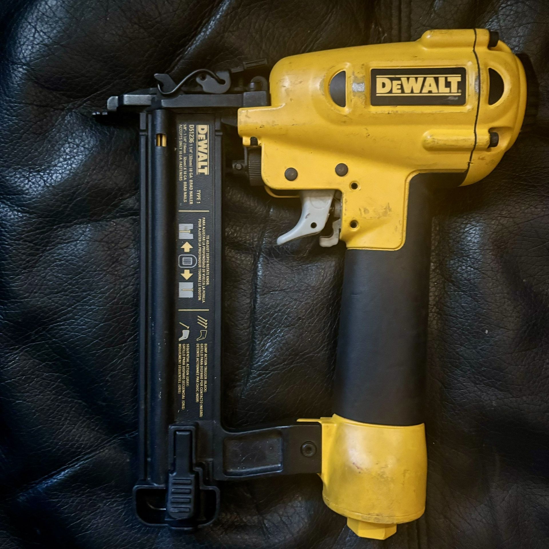 DeWalt D51236 1 1 4 32mm 18 Gauge Brad Nailer. Pneumatic. 100 Fully Operational Functions As Intended for Sale in Riverside CA OfferUp