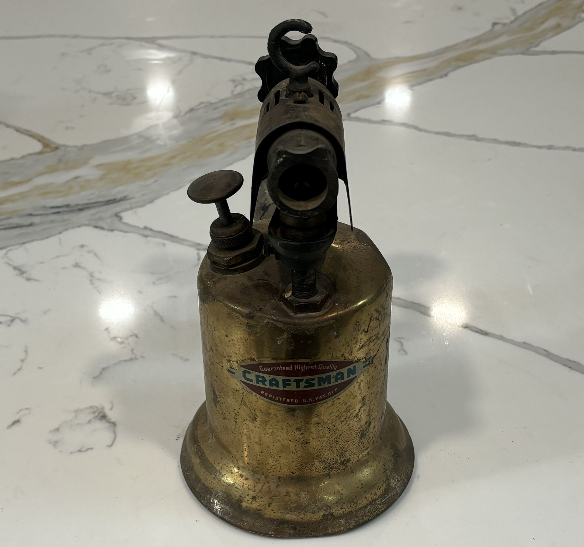 VINTAGE CRAFTSMAN LARGE BRASS TORCH
