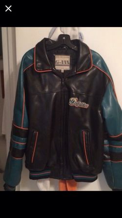 Miami dolphins leather jacket