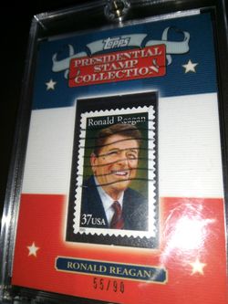 Topps 2008 Presidential Stamp Collection Ronald Reagan 