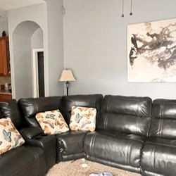 reclining sofa two recliners manual 