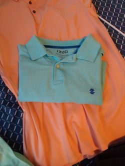 Izod Mixed Colors Polos Large 3 Shirts And 1 APT 9 all For $12 Each Or All For $ 40