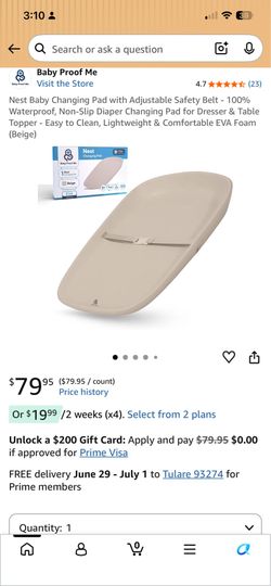 New silicone changing pad