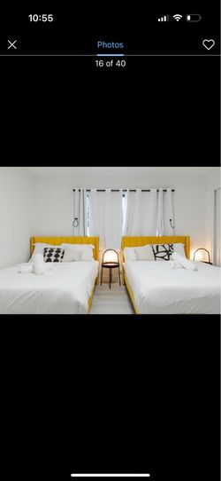 2 Full Beds with Premium Memory Foam Mattresses – Excellent Condition