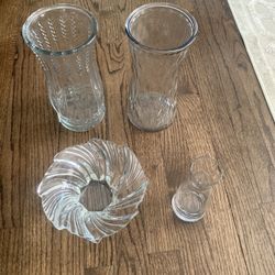 Set Of Vases And Decorative Bowl