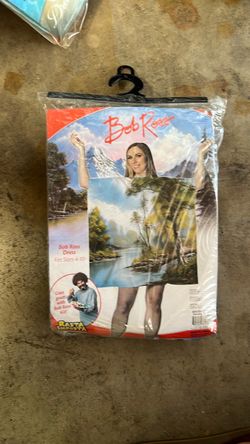 Bob Ross painting dress size is 4- 10