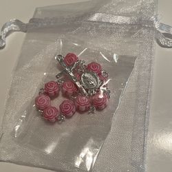 New Pink Small Rosaries 