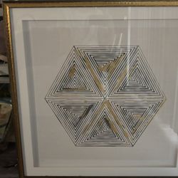 This geometric artwork is titled "Geometric Pattern