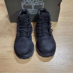 Toddler Black 6 Inch Premium Timberland Boots Size 9c