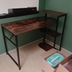 Office Desk With Rotating Shelves