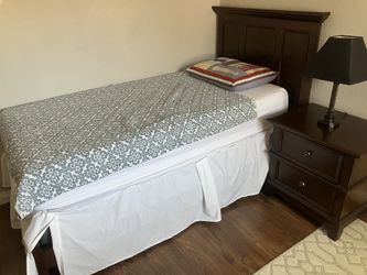 Twin Bed and Nightstand